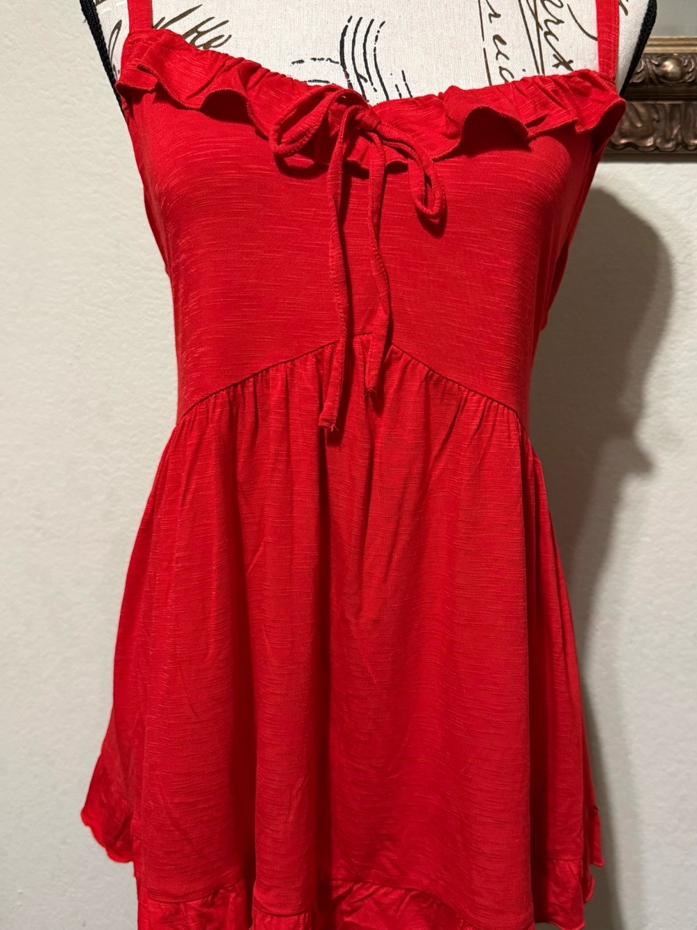 torrid Bright Red Ruffle Trim Cami - Picture 4 of 7